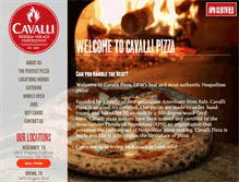 Tablet Screenshot of cavallipizza.com